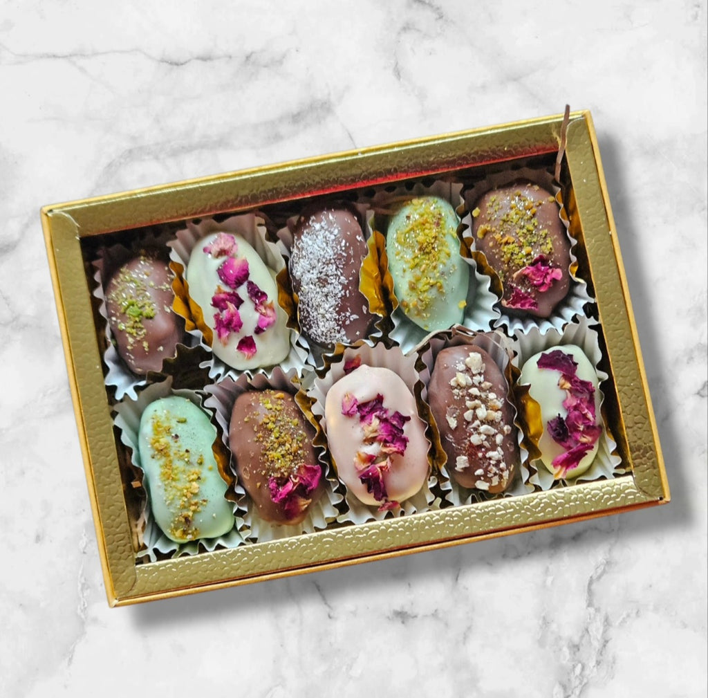 Luxury Assorted Belgian Chocolate Medjool Dates