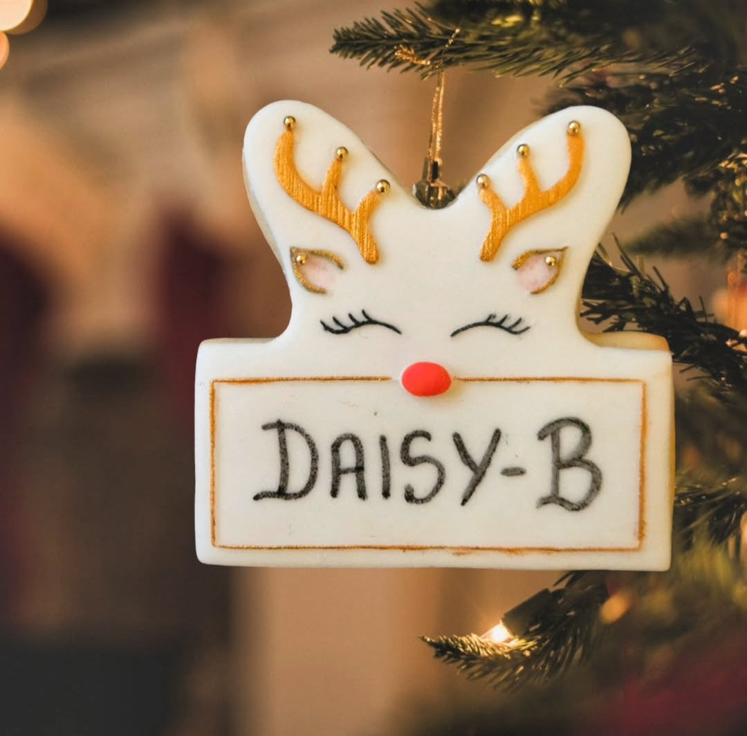 Reindeer Table Place Name Cookies