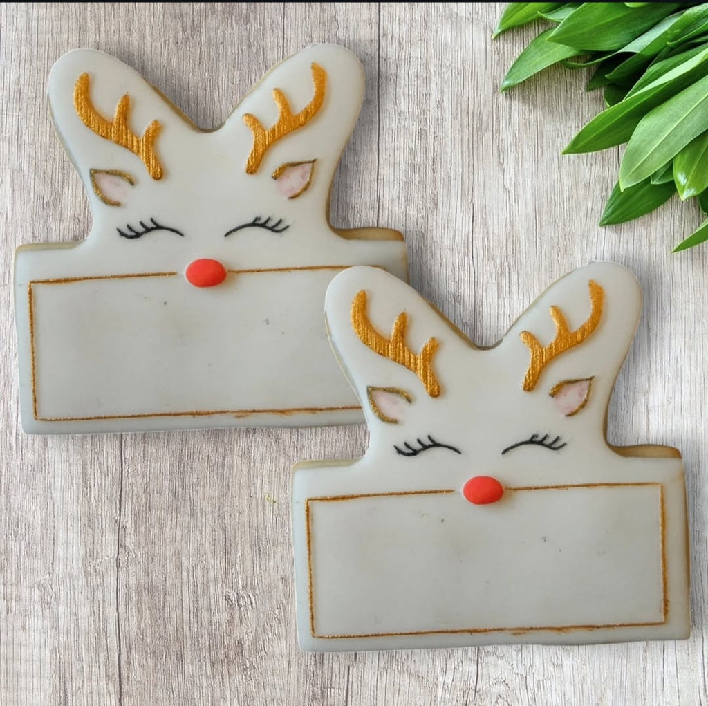 Reindeer Table Place Name Cookies