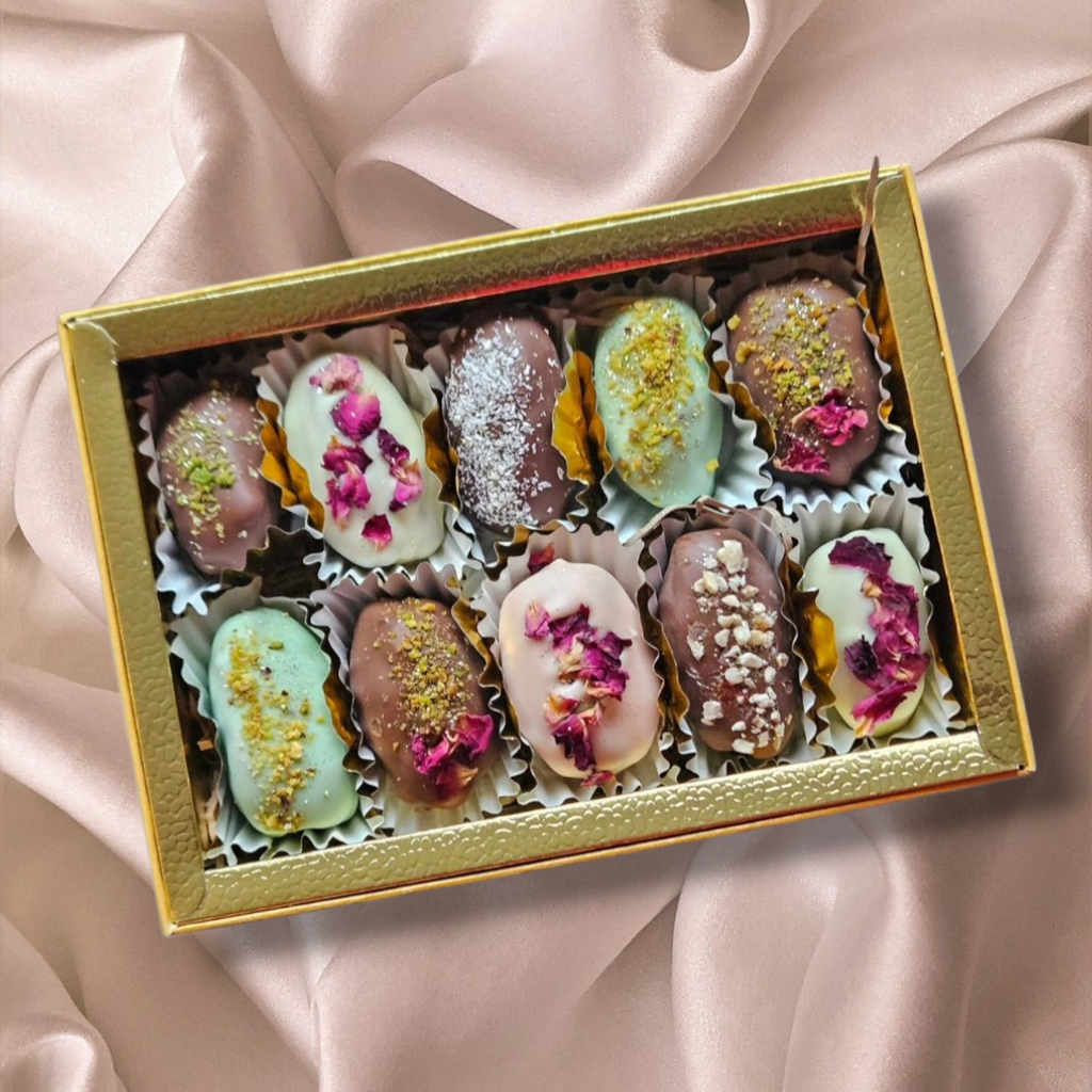 Luxury Assorted Belgian Chocolate Medjool Dates