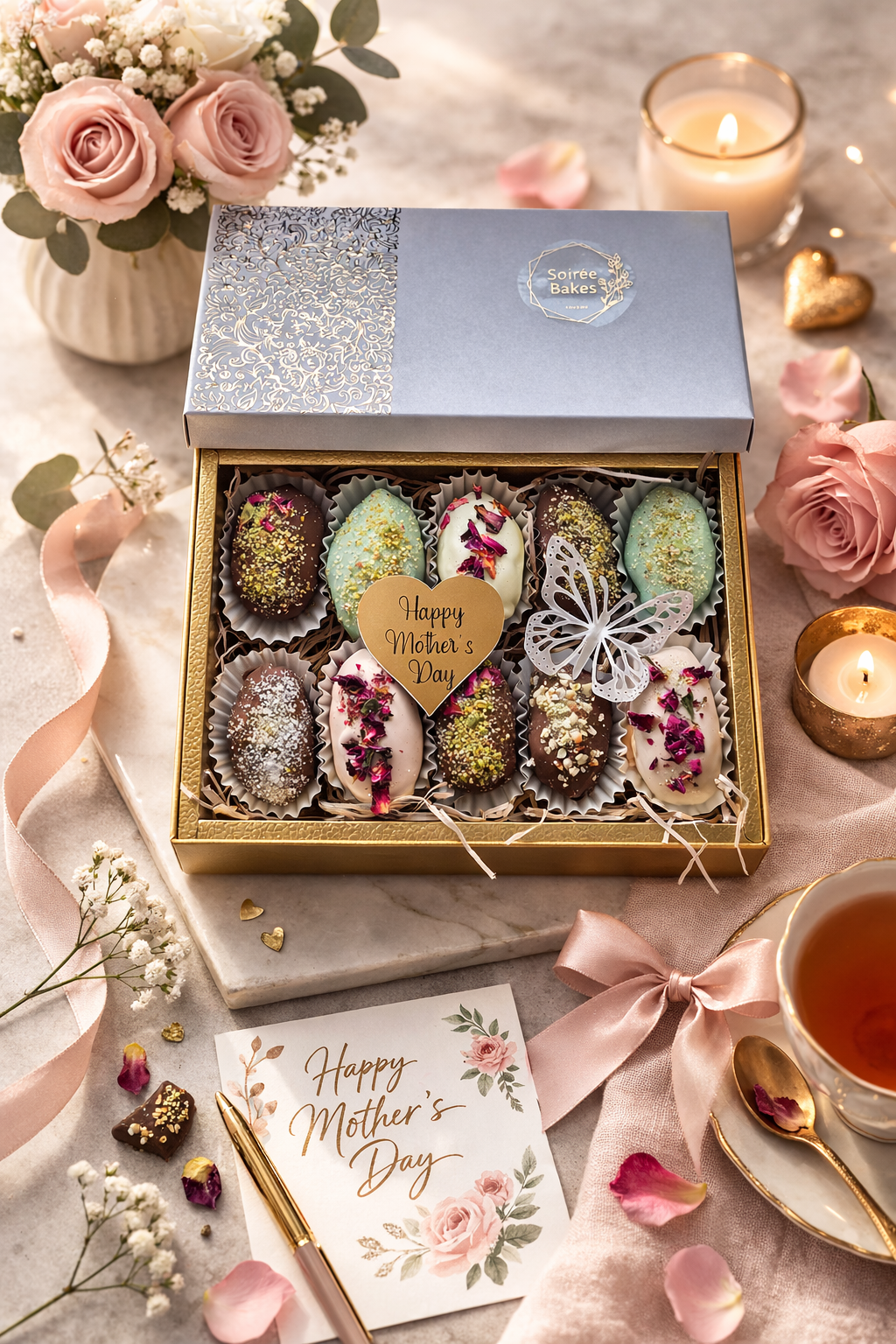 Mother’s Day - Luxury Assorted Belgian Chocolate Medjool Dates