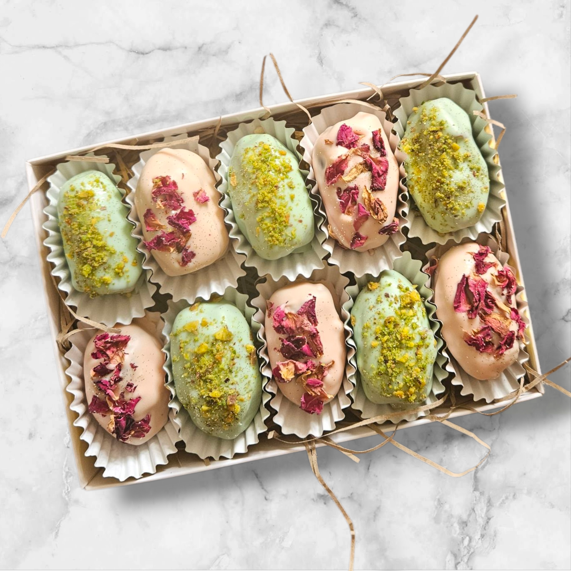 Belgian Chocolate Medjool Dates With Hazelnut Chocolate