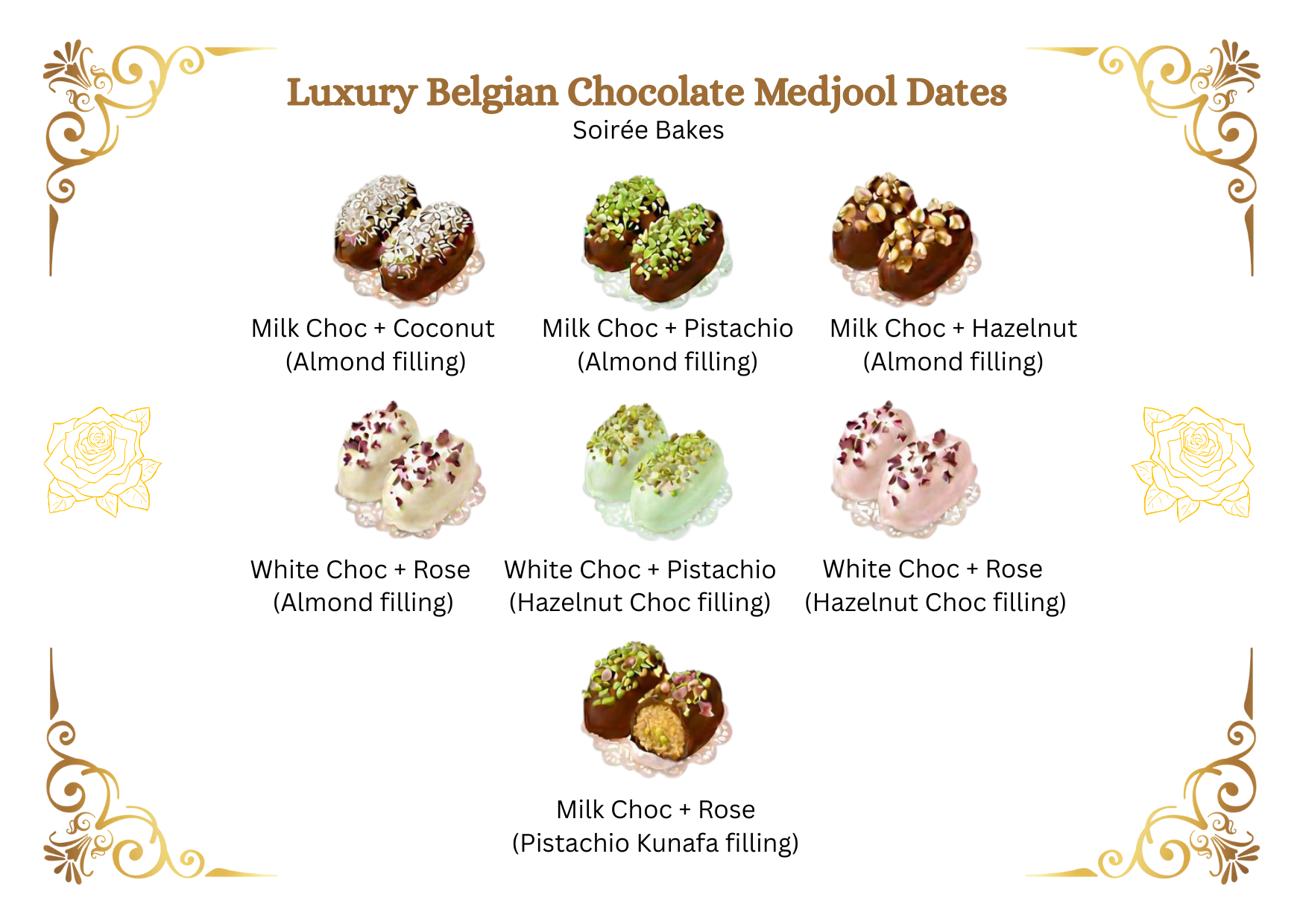Luxury Assorted Belgian Chocolate Medjool Dates