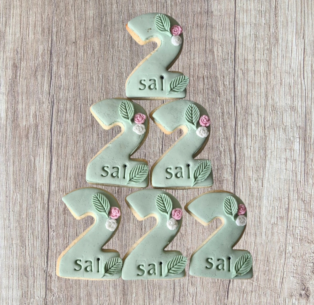 Personalised Number Cookies