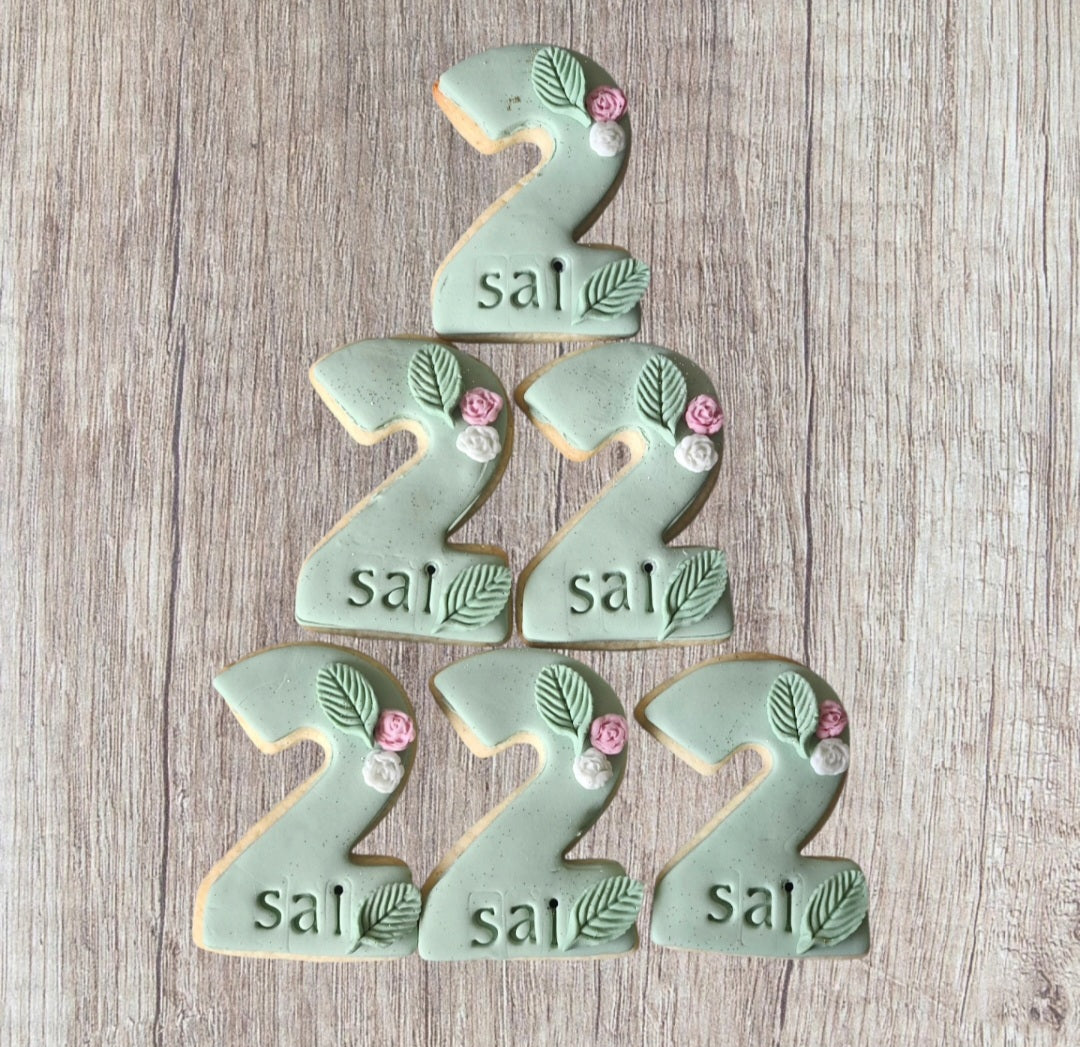 Personalised Number Cookies