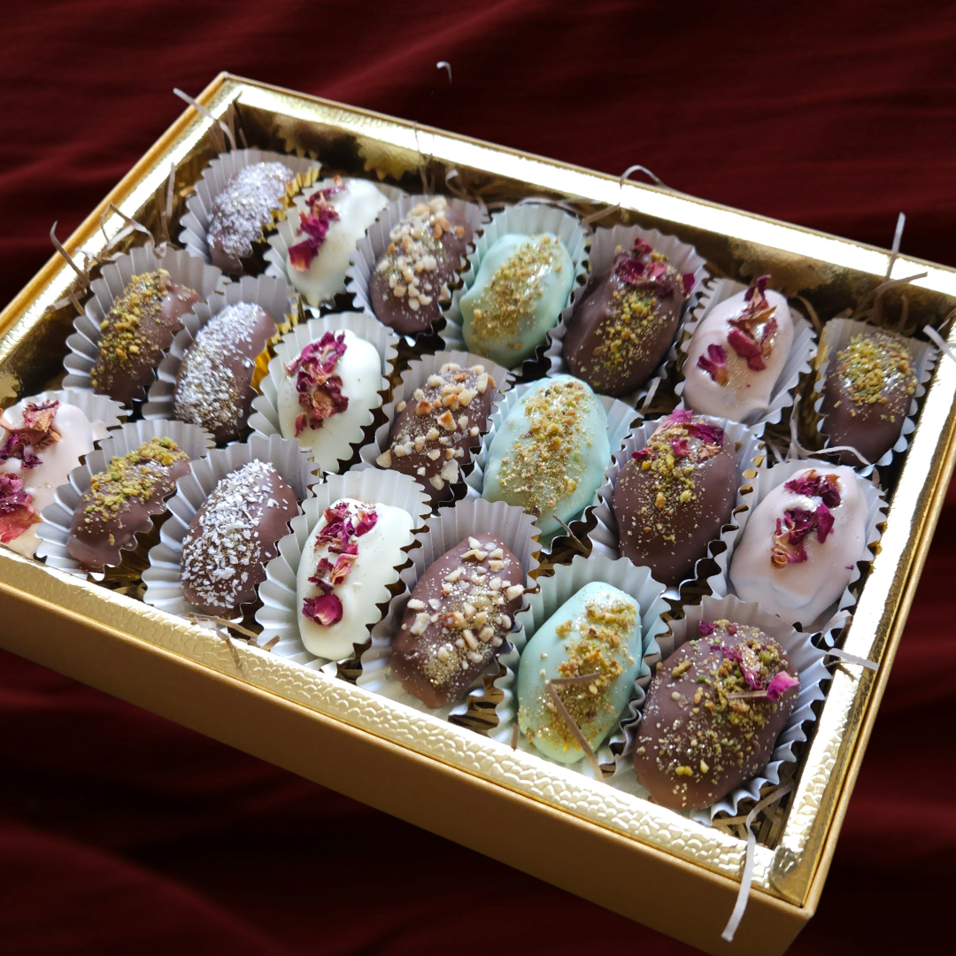 Luxury Assorted Belgian Chocolate Medjool Dates