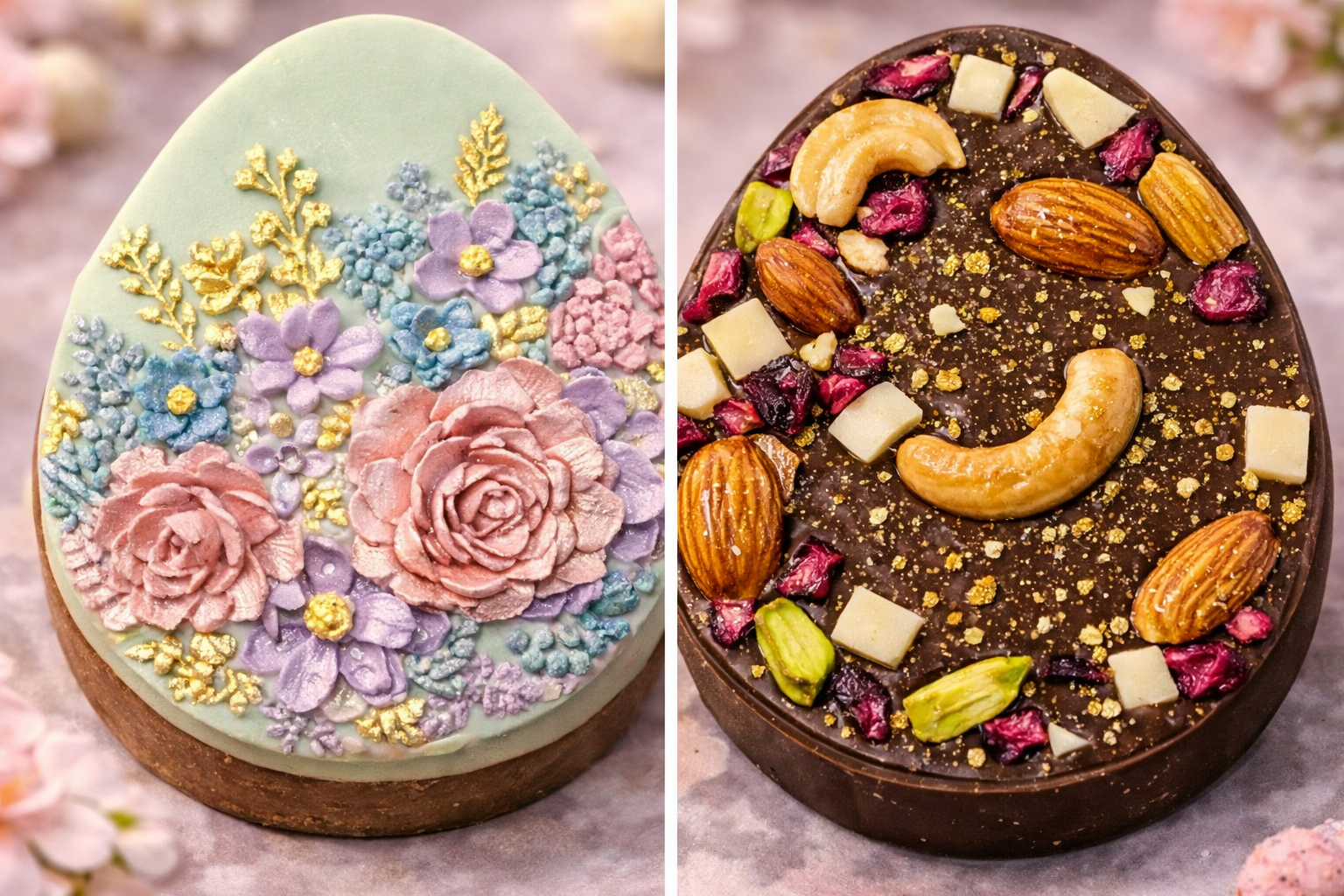 Nutty Belgian Chocolate Easter Egg Slab