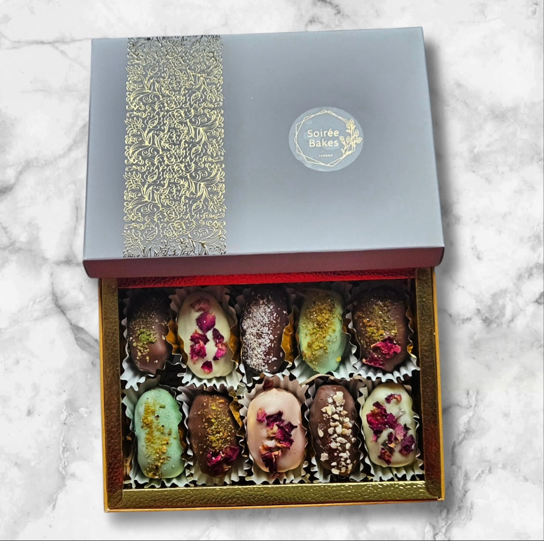 Luxury Assorted Belgian Chocolate Medjool Dates