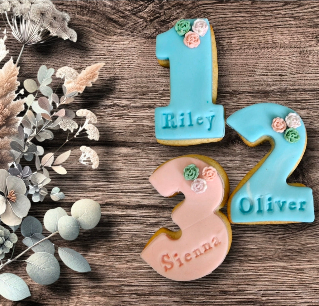 Personalised Number Cookies