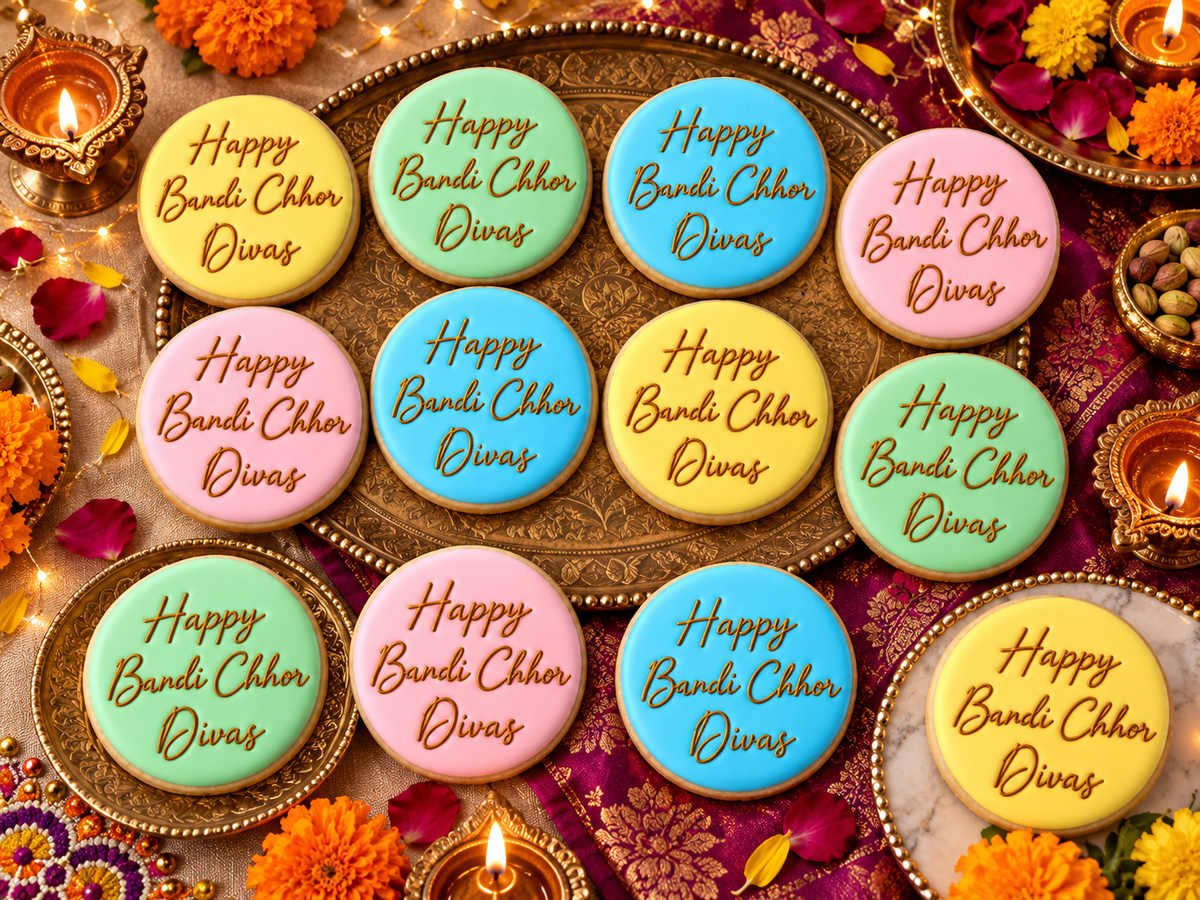 Individual - Diwali/Bandi Chhor Divas Eggless Sugar Cookies
